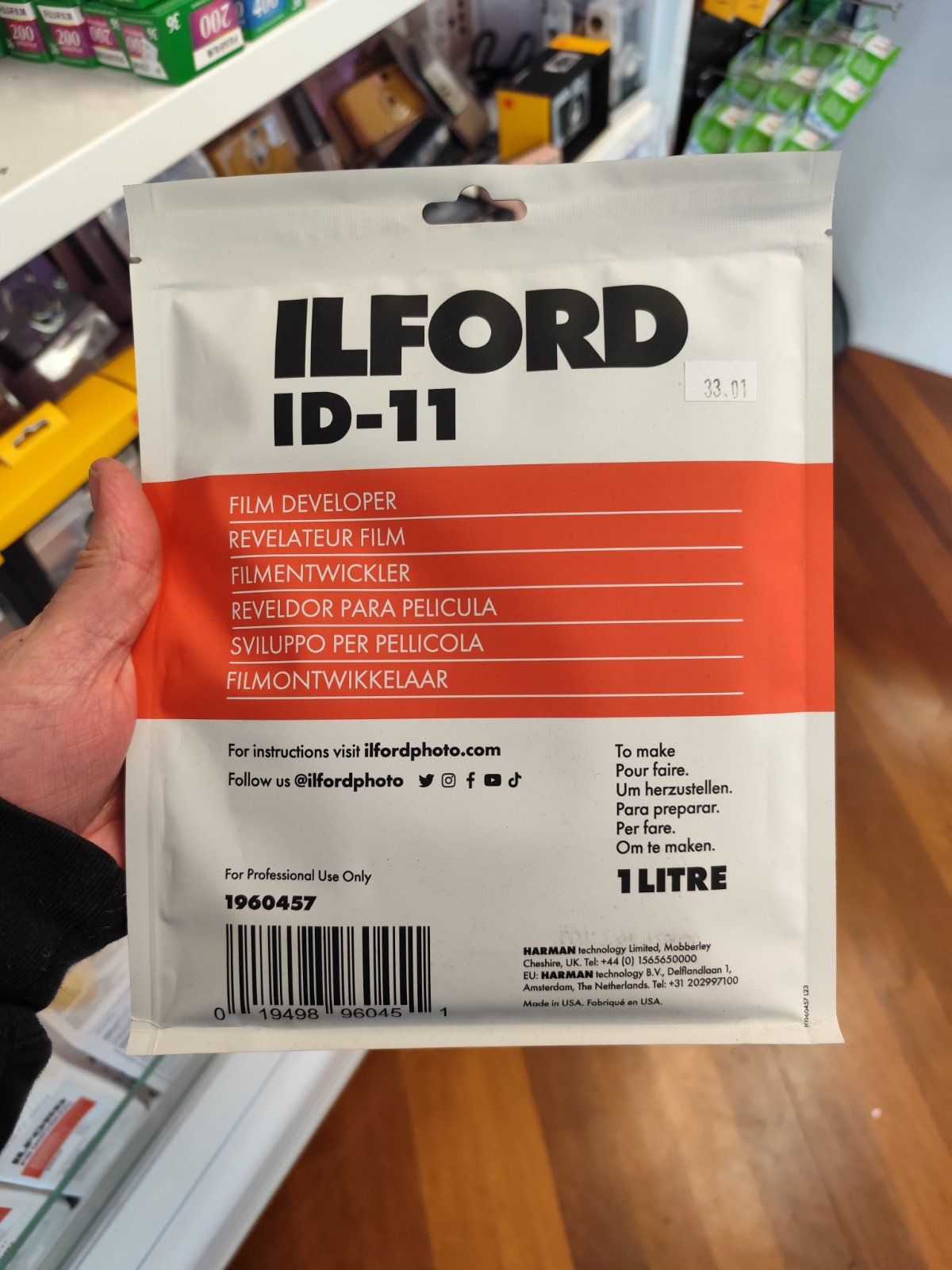 Ilford ID-11 1L Developer