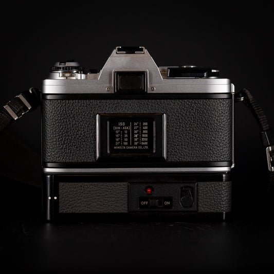 Minolta X-370 with 50mm f/1.4 and Auto Winder G