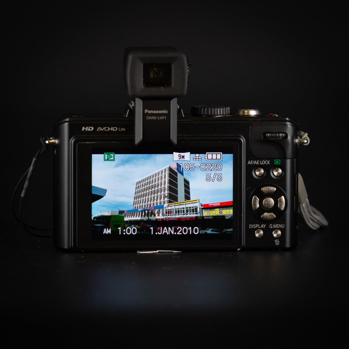 Panasonic Lumix DMC-LX5 with DMC-LVF1 Viewfinder