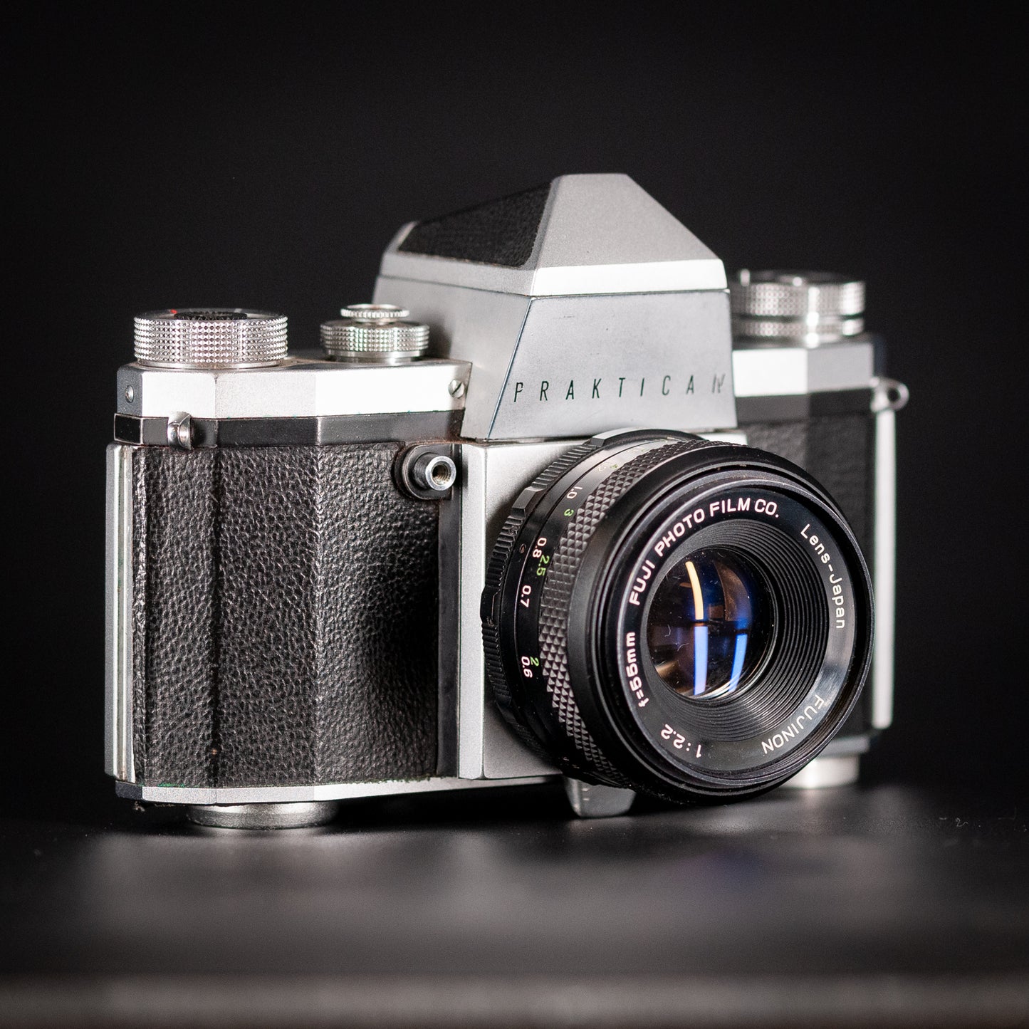 Praktica IV + Fuji 55mm f/2.2 (M42)