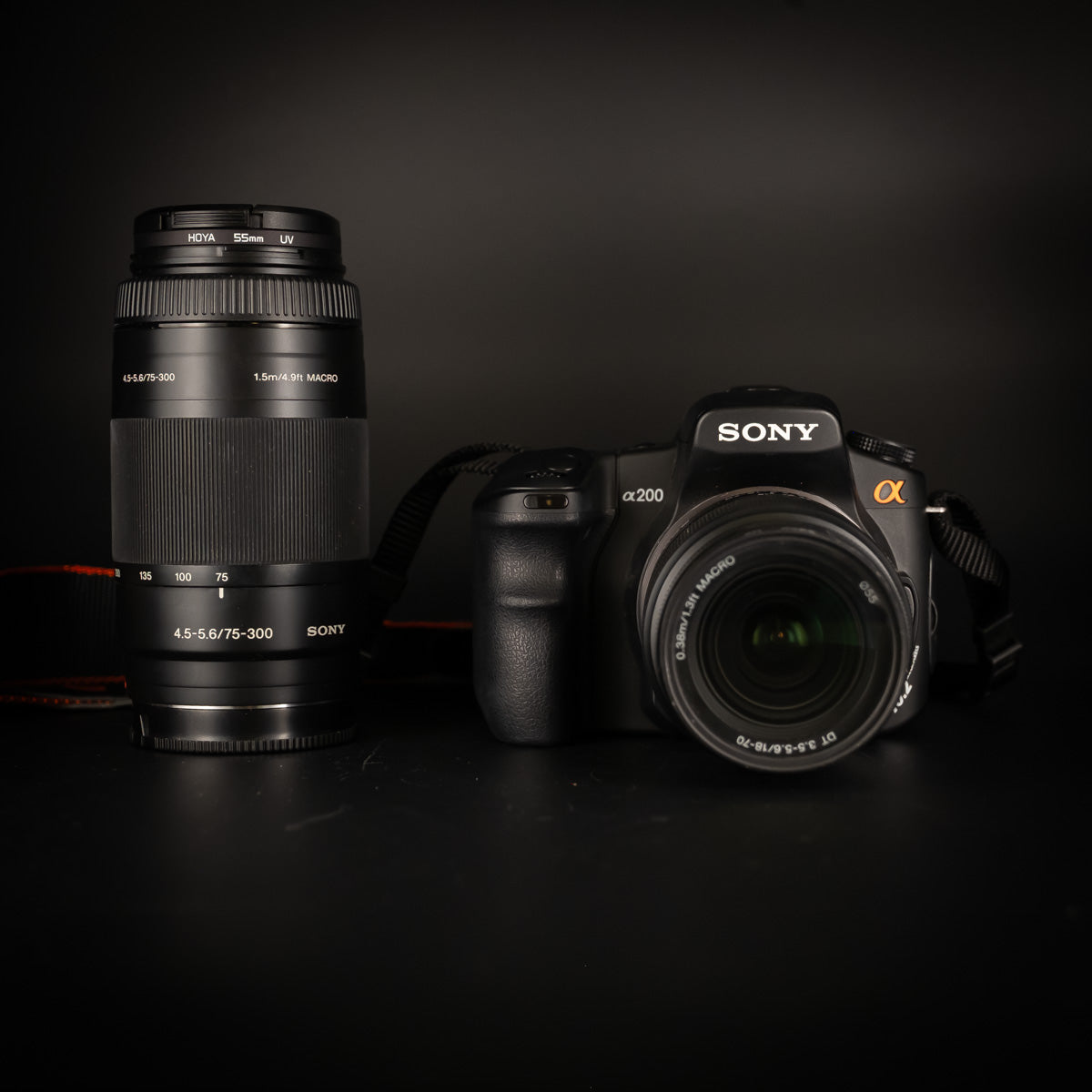 Sony Alpha A200 with 18-70mm & 75-300mm Lenses