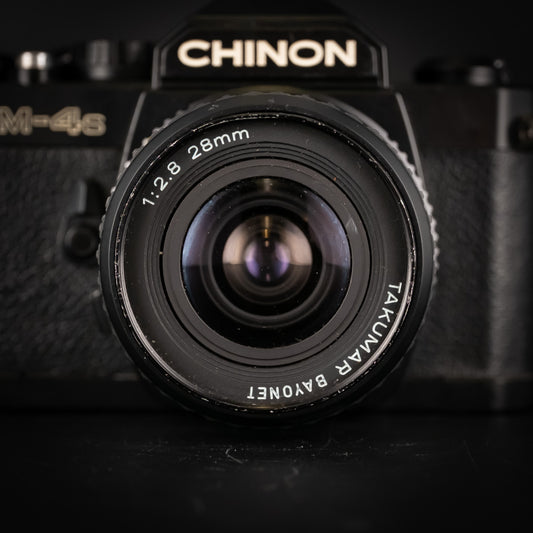Chinon CM-4s with Takumar-Bayonet 28mm f/2.8 Lens & DB-010 Data Back