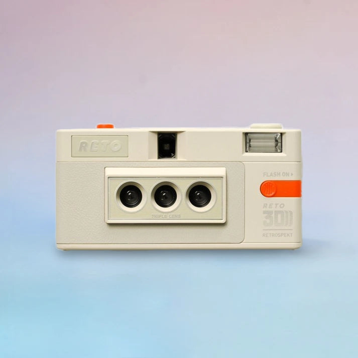 Reto-3D Classic 35mm Film Camera - White (Retrospekt)