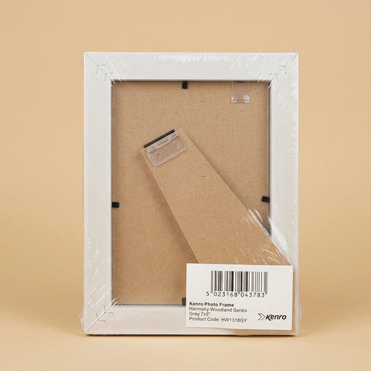 Back of the wrapped Harmony Woodland frame showing backing board and Kenro label