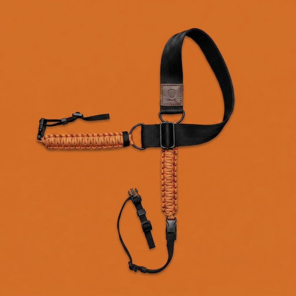 Langly Paracord Camera strap - Mandarin