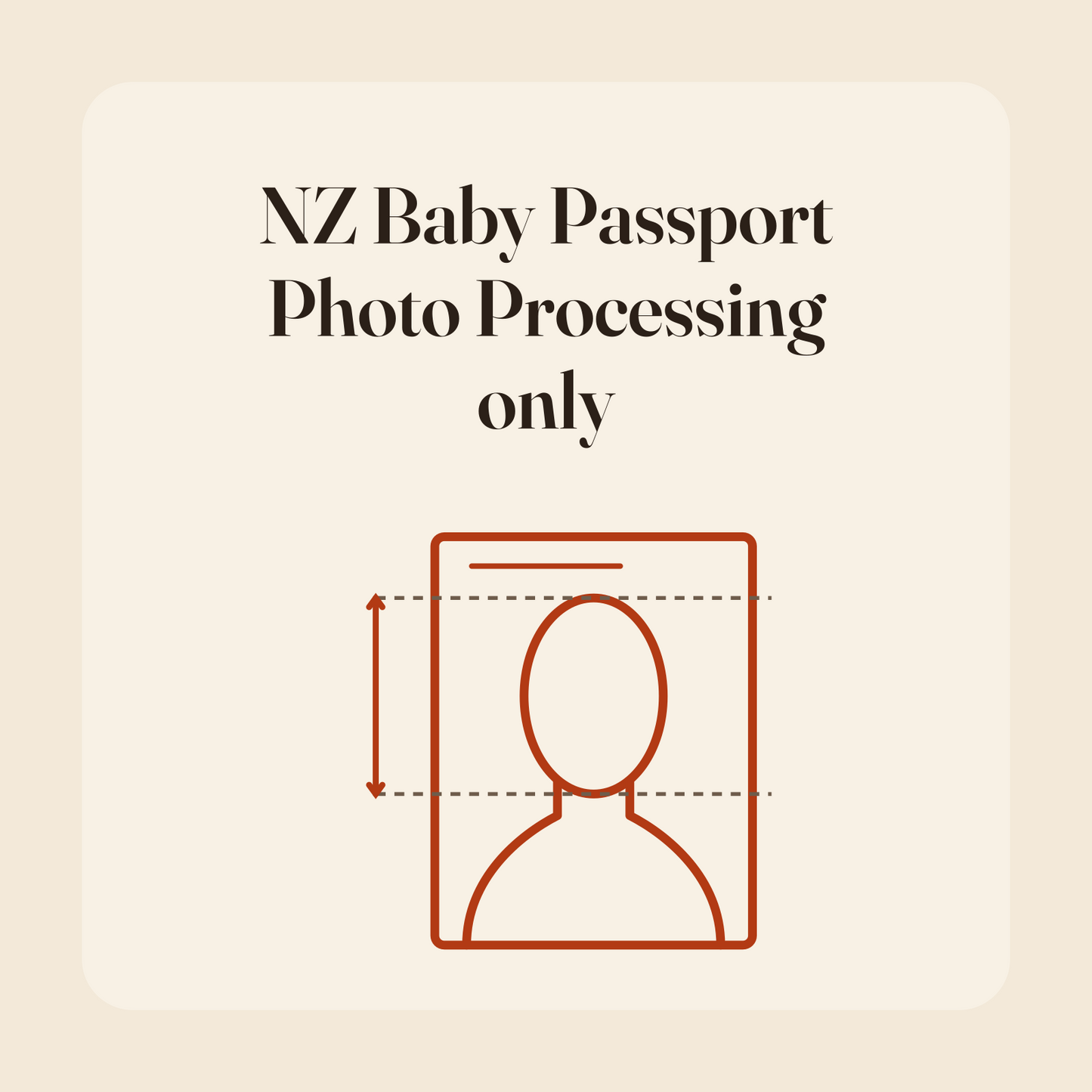 NZ Baby Passport Photo Processing only