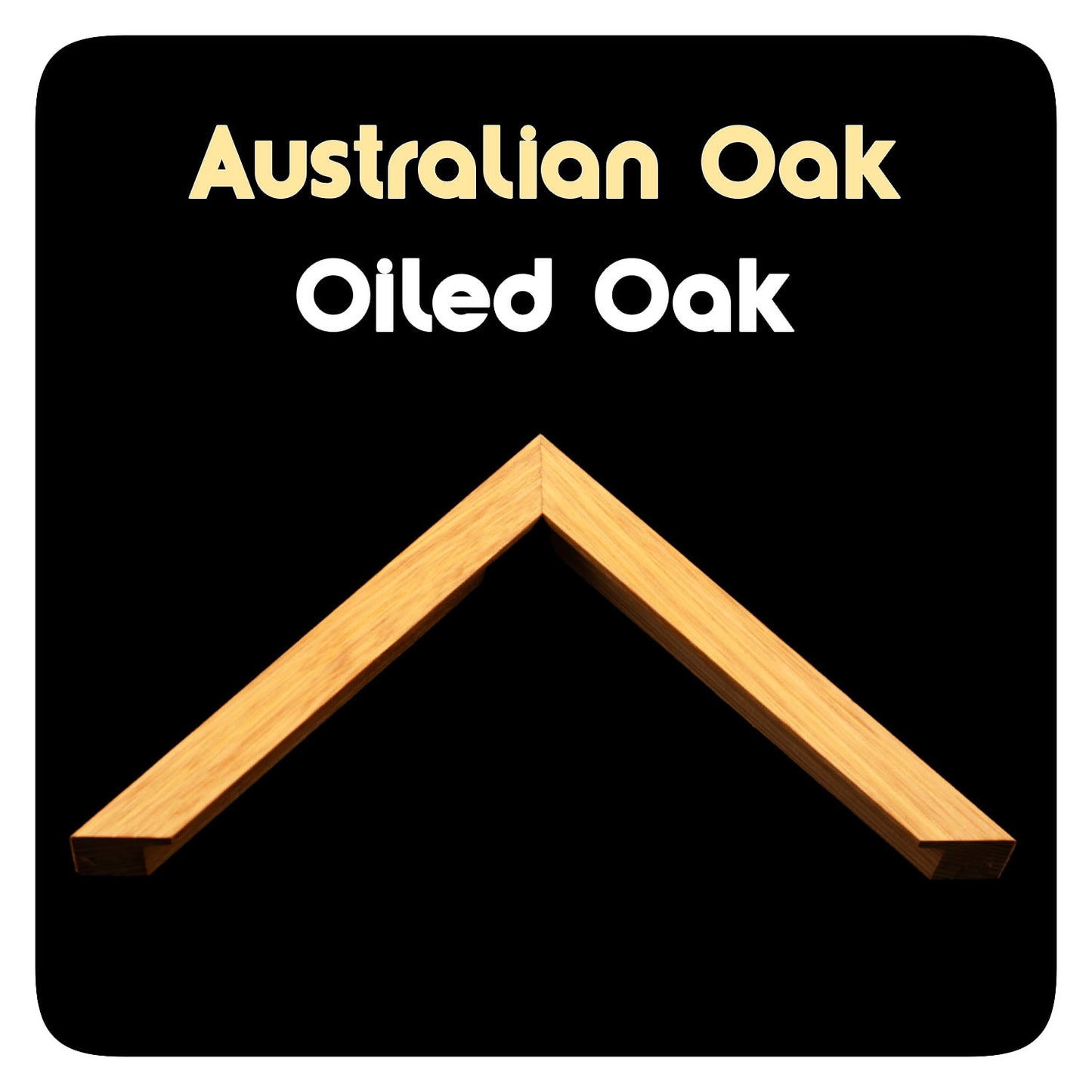 Oak Box Photo Frame Custom Size