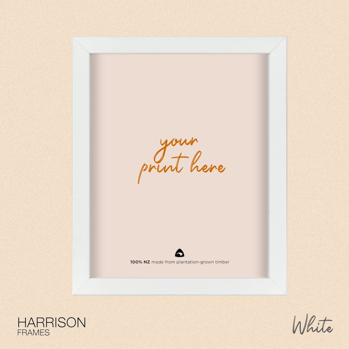 Slim Box Photo Frame Custom Size With Mat Board