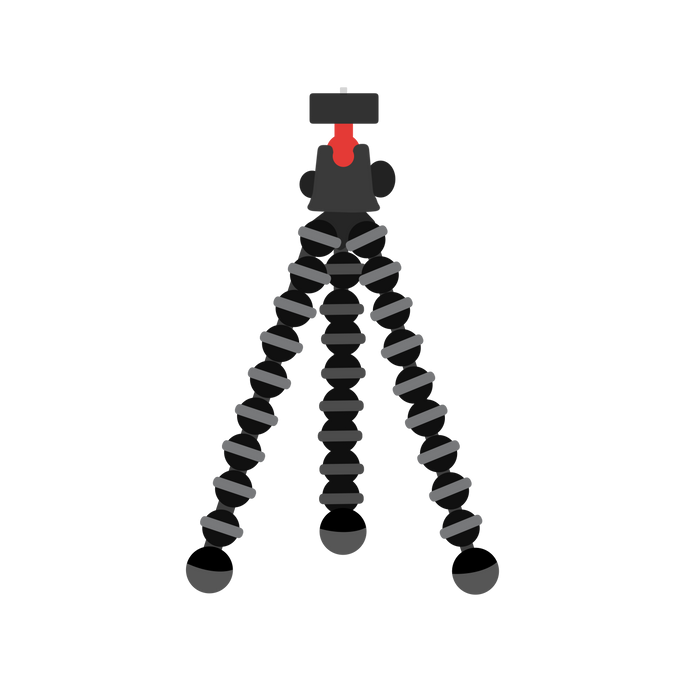 A flexible tripod