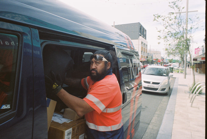 A parcel ready to post