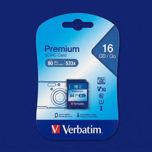 Verbatim Premium 16GB SDHC Memory Card