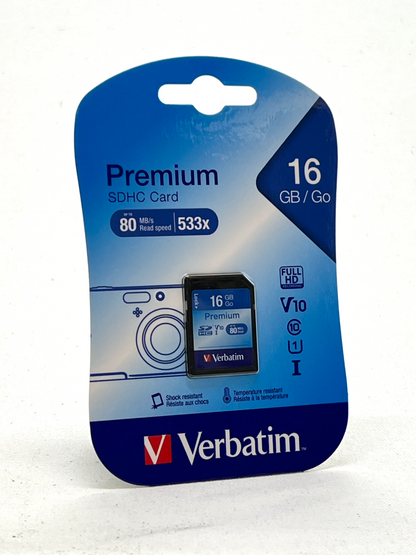 Verbatim Premium 16GB SDHC Memory Card