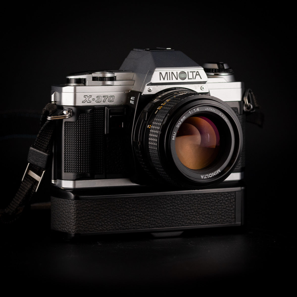 Minolta X-370 with 50mm f/1.4 and Auto Winder G