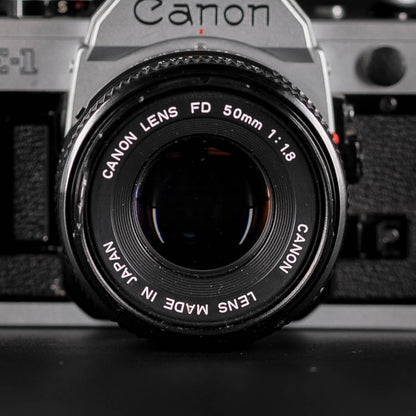 Canon AE-1 with Canon 50mm F1.8 Lens