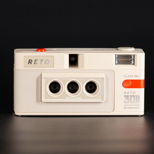 Reto-3D Classic 35mm Film Camera - White (Retrospekt)