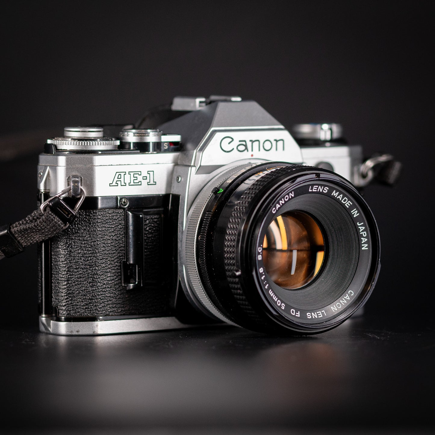Canon AE-1 with Canon 50mm F1.8 Lens