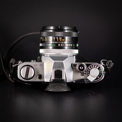 Canon AE-1 with Canon 50mm F1.8 Lens