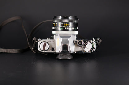 Canon AE-1 with Canon 50mm F1.8 Lens