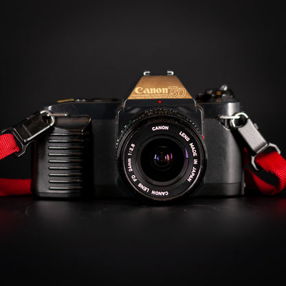 Canon T50 35mm SLR Camera with 24mm f/2.8 Lens