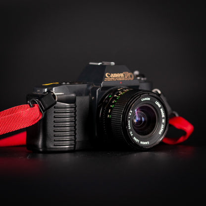 Canon T50 35mm SLR Camera with 24mm f/2.8 Lens