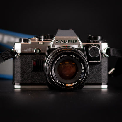 Olympus OM-10 with 50mm f/1.8 Zuiko & Flash