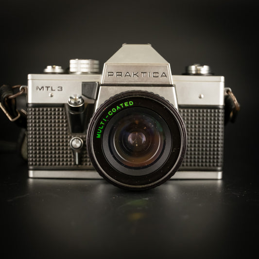 Praktica MTL3 with Makinon 28mm Wide-Angle Lens