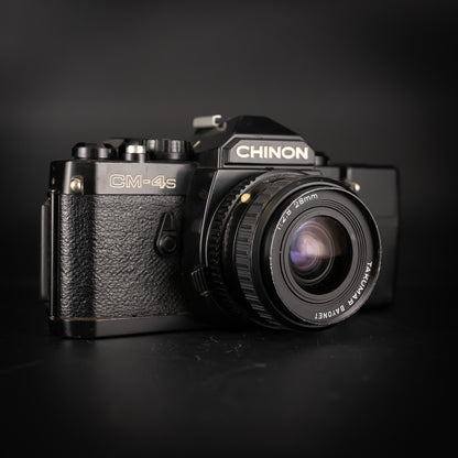 Chinon CM-4s with Takumar-Bayonet 28mm f/2.8 Lens & DB-010 Data Back