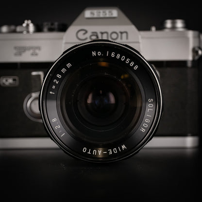 Canon FT QL with Soligor 28mm f/2.8 Lens