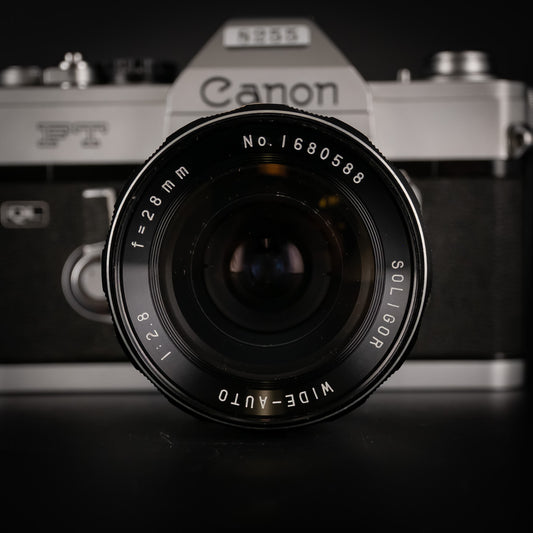 Canon FT QL with Soligor 28mm f/2.8 Lens
