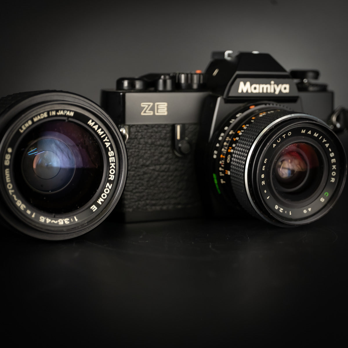 Mamiya ZE with 28mm f/2.8 and 35-70mm f/3.5-4.5