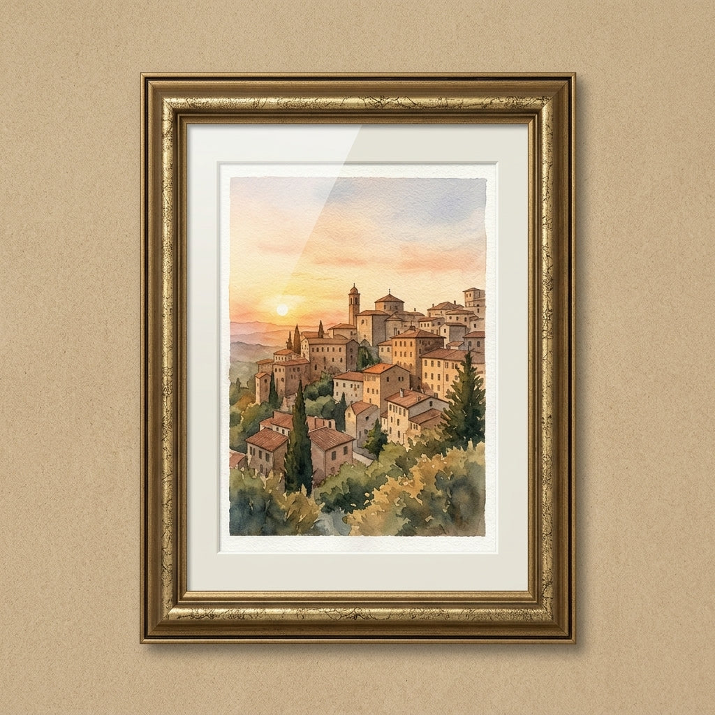 Canteen Antique Foil & Black Frame