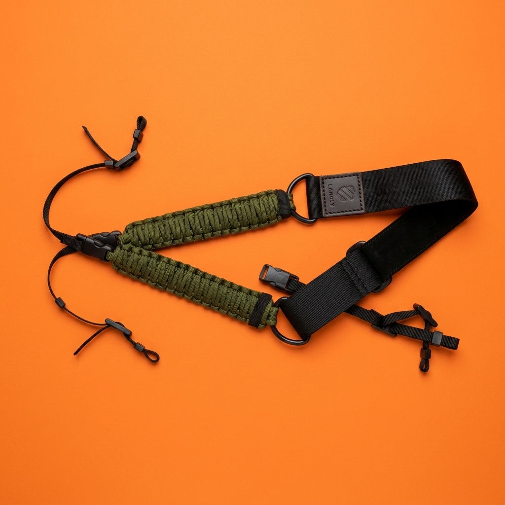 Langly Paracord Camera Strap- Green