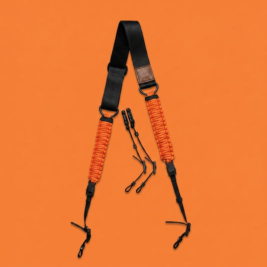Langly Paracord Camera Strap-  Orange