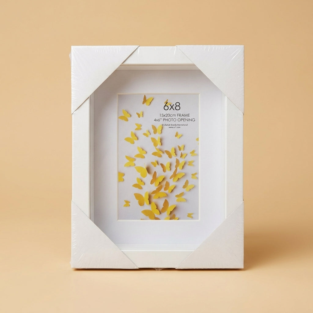 Vieona - Shadow Box - 6x8 - White