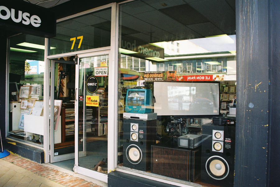 The shop front at 77 Queens Drive