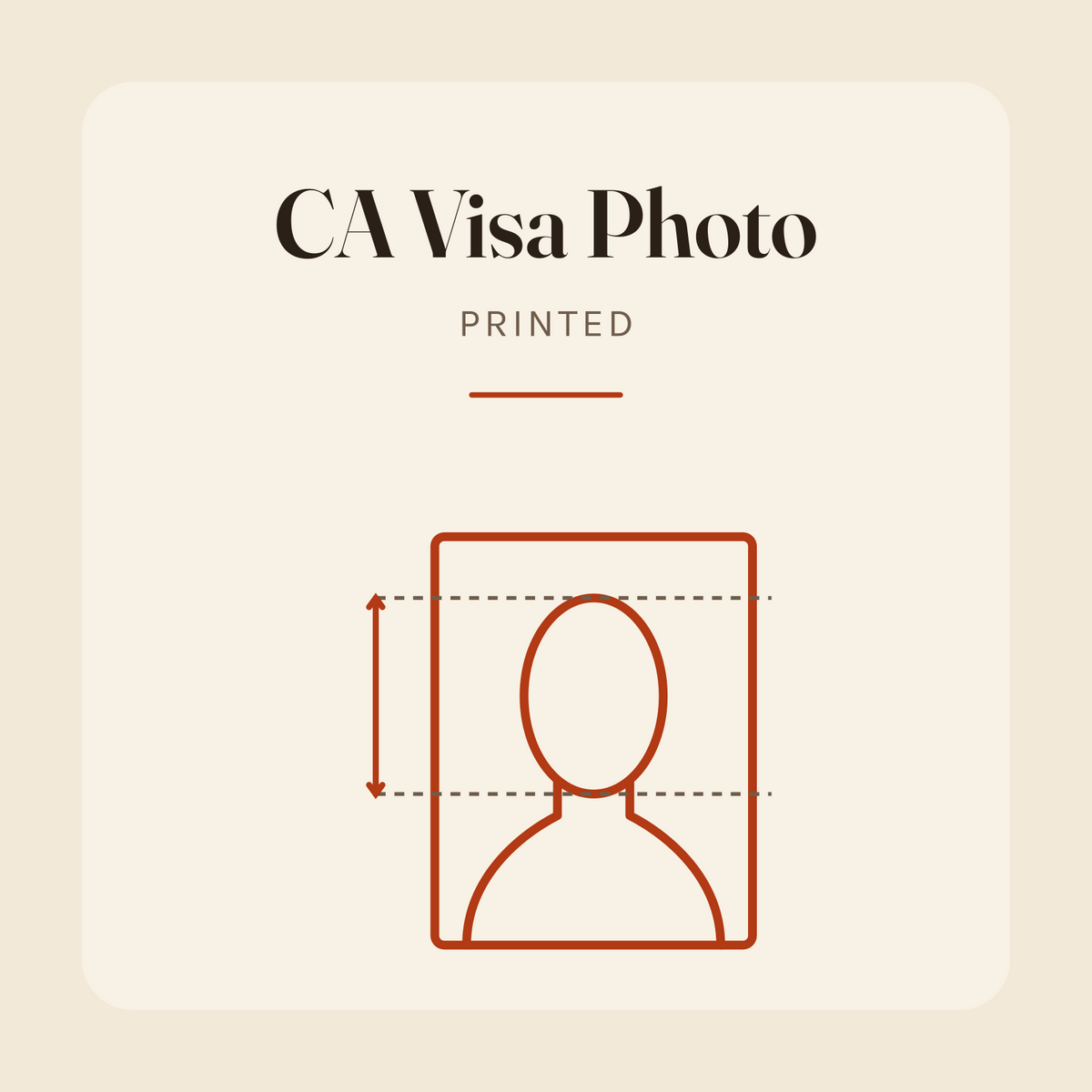 CA Visa Photo (printed)