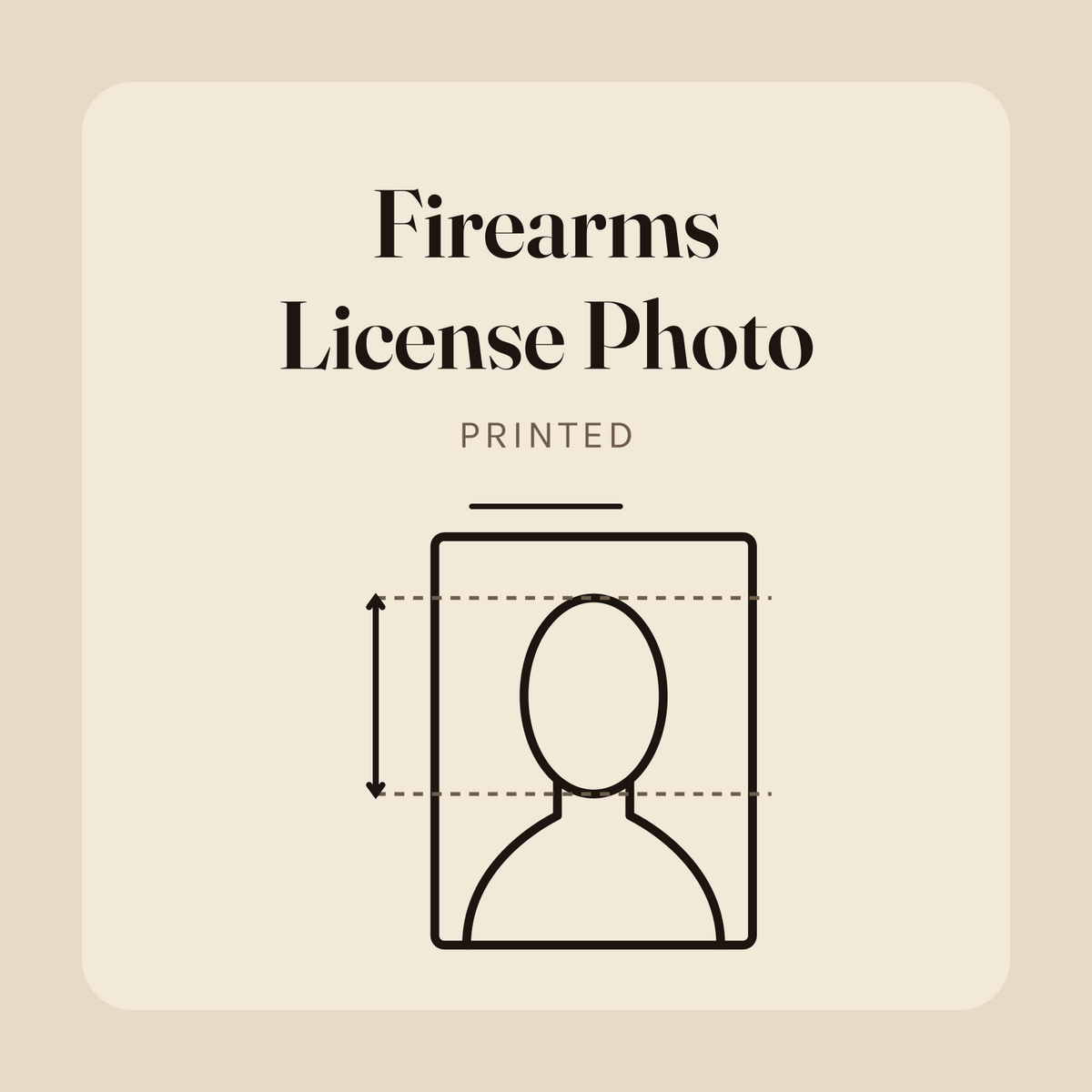 Firearms License Photo (printed)