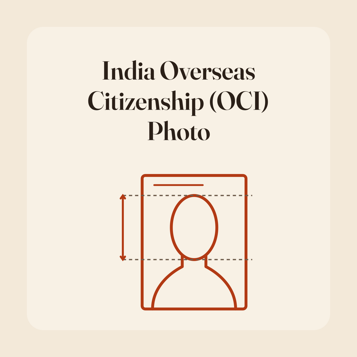 India Overseas Citizenship (OCI) Photo
