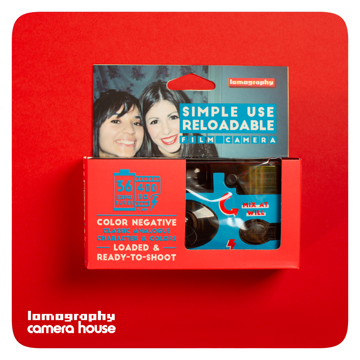 Lomography Simple Use Reusable Film Camera (Color Negative) – Camera ...